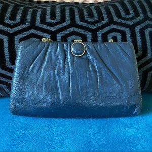 Vintage Harry Levine H.L. Navy Handbag